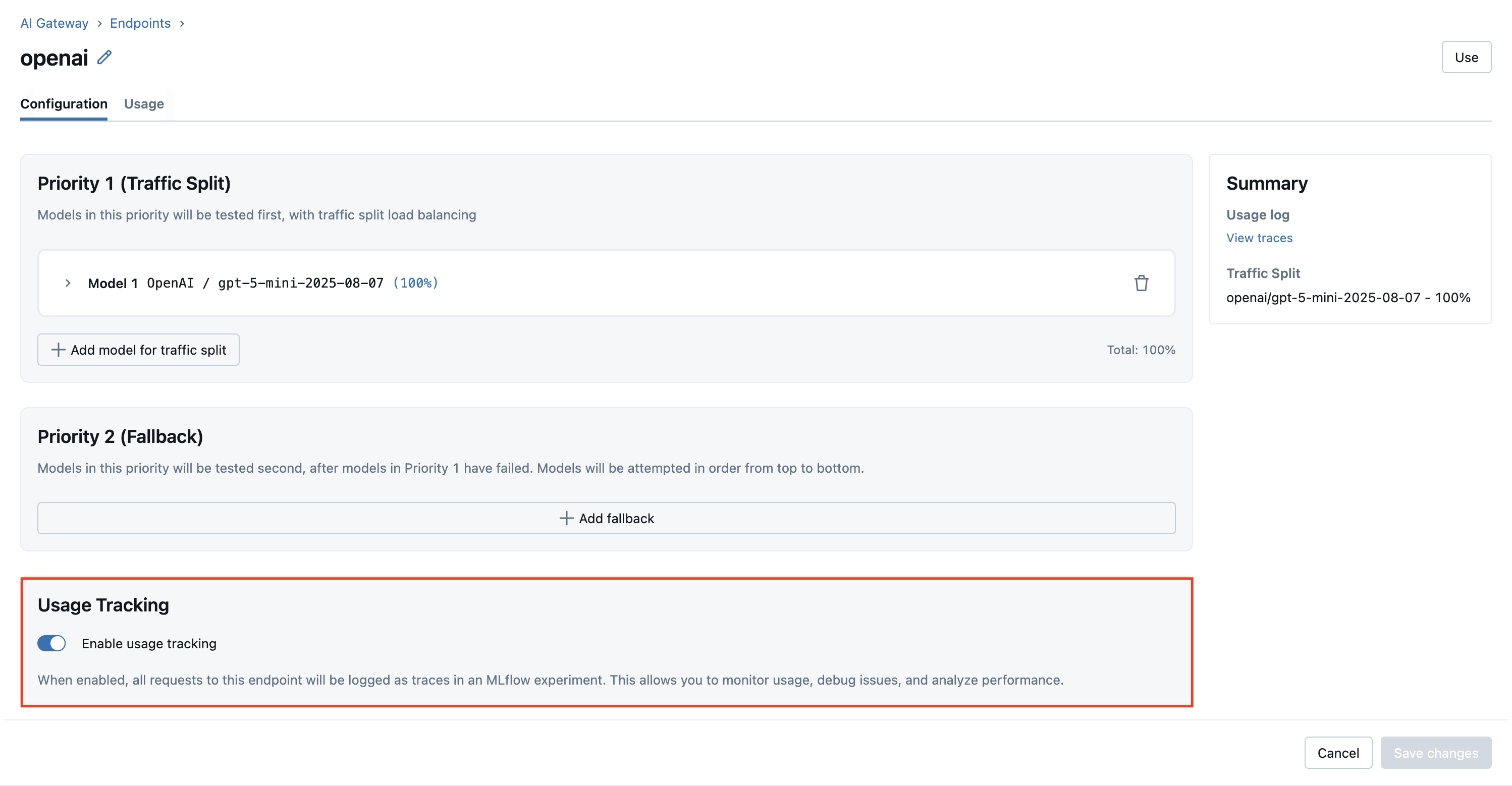 Endpoint Configuration