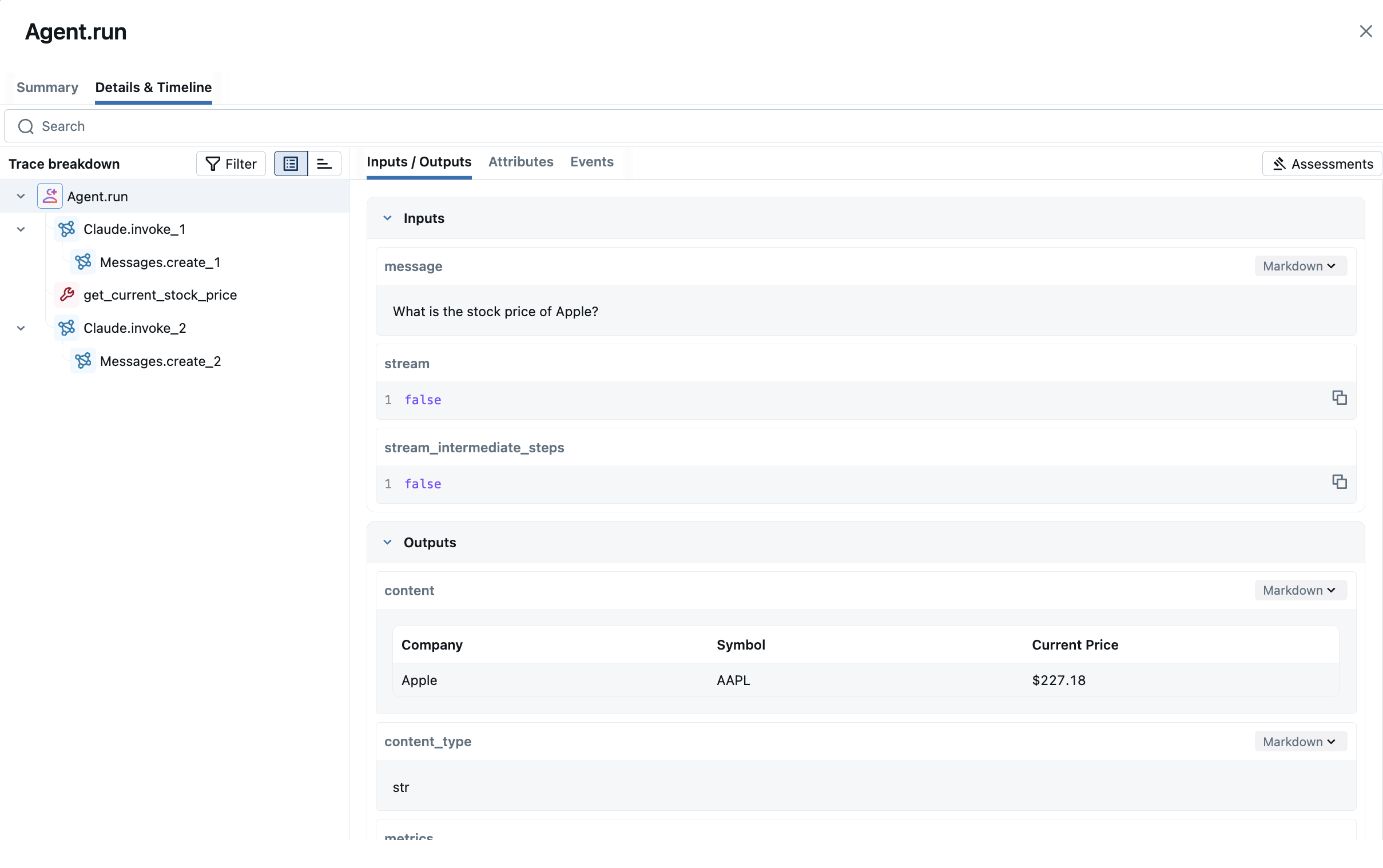 Agno Tracing via autolog